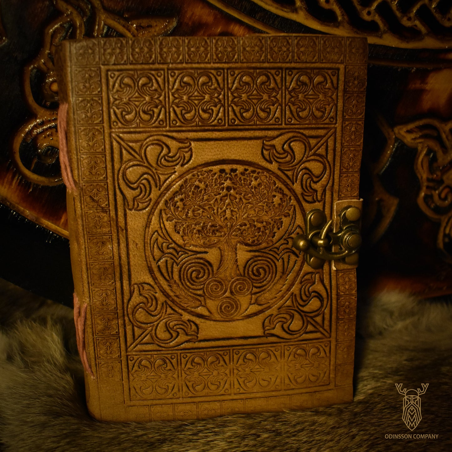 Celtic World Tree Leather Journal