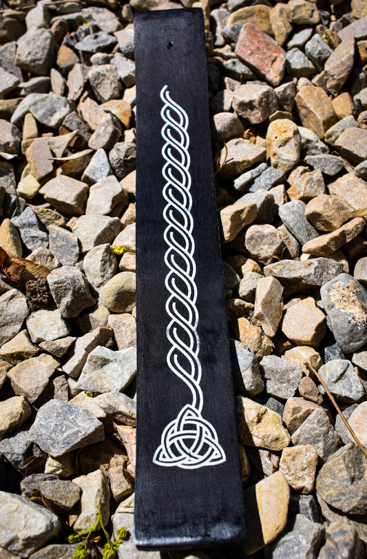 Triquetra Incense Boat - Black