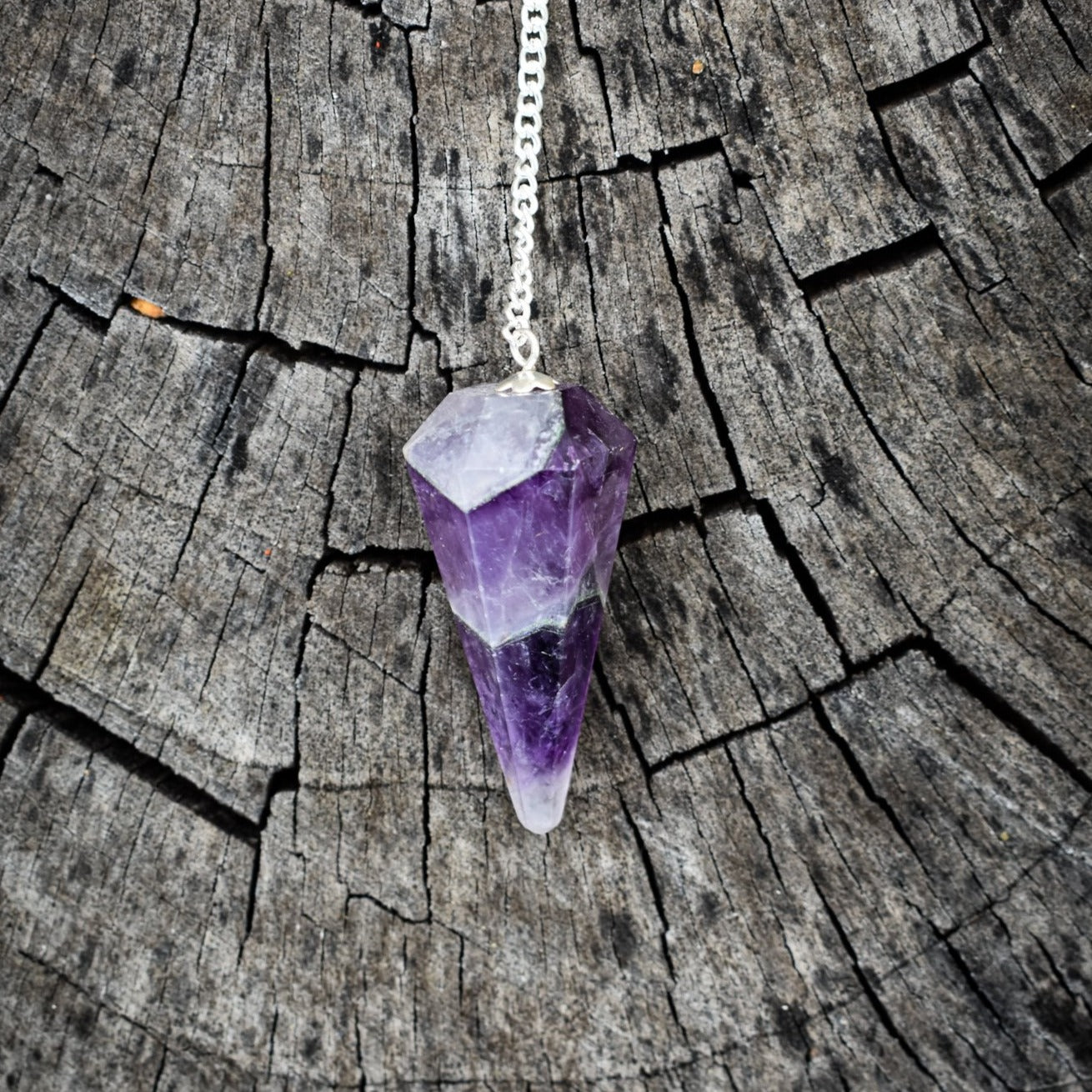 Amethyst Gemstone Pendulum