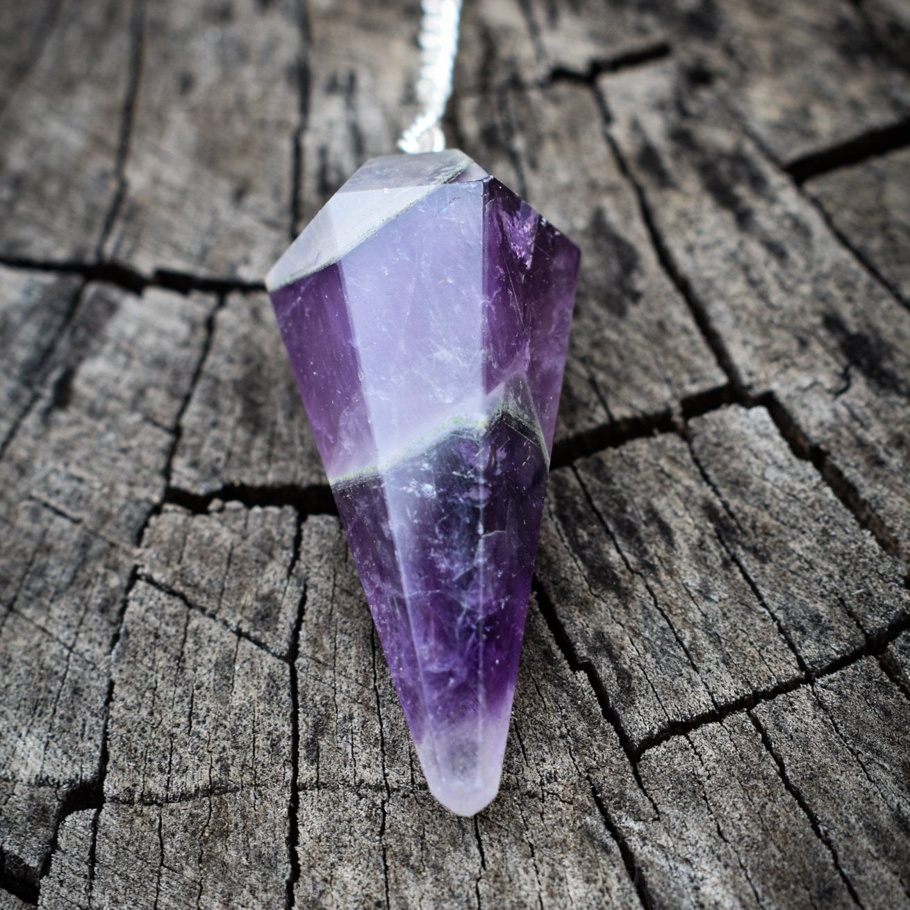 Amethyst Gemstone Pendulum