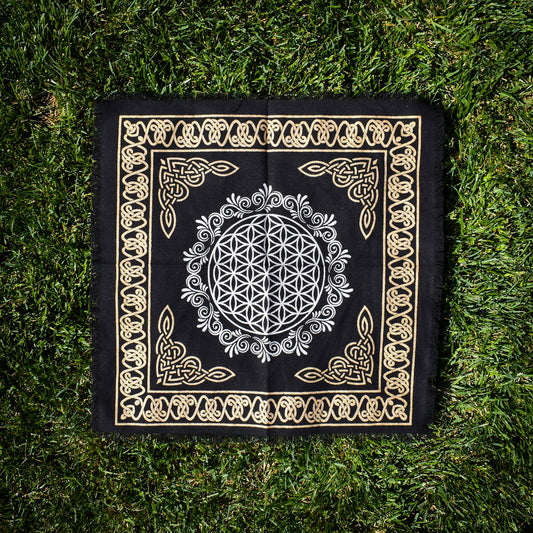 Sacred Geometry Flower of Life Altar Cloth