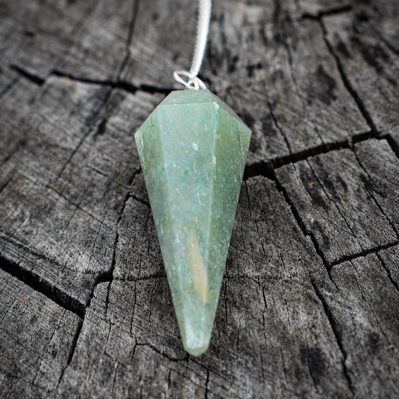 Green Aventurine Gemstone Pendulum