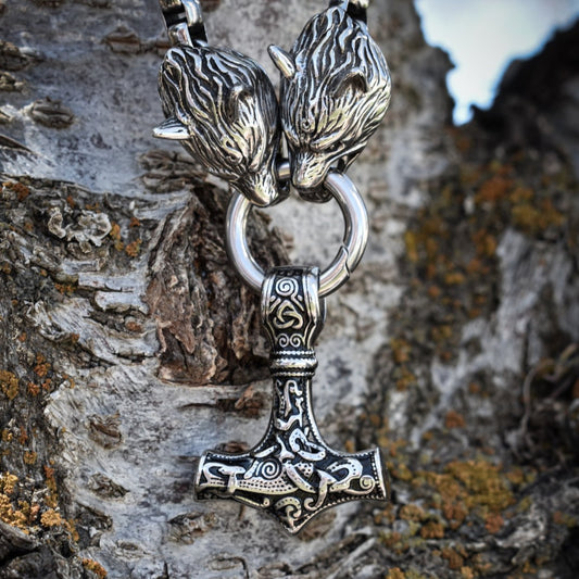 Viking Warrior Traditional Mjolnir Necklace