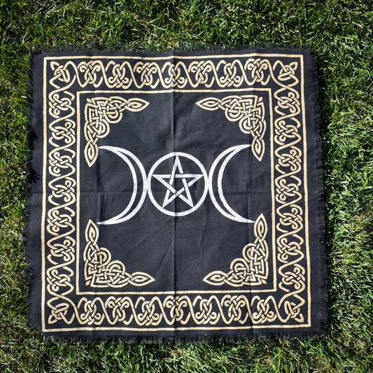 Pentacle & Moons Altar Cloth