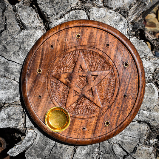 Pentacle Incense Puck