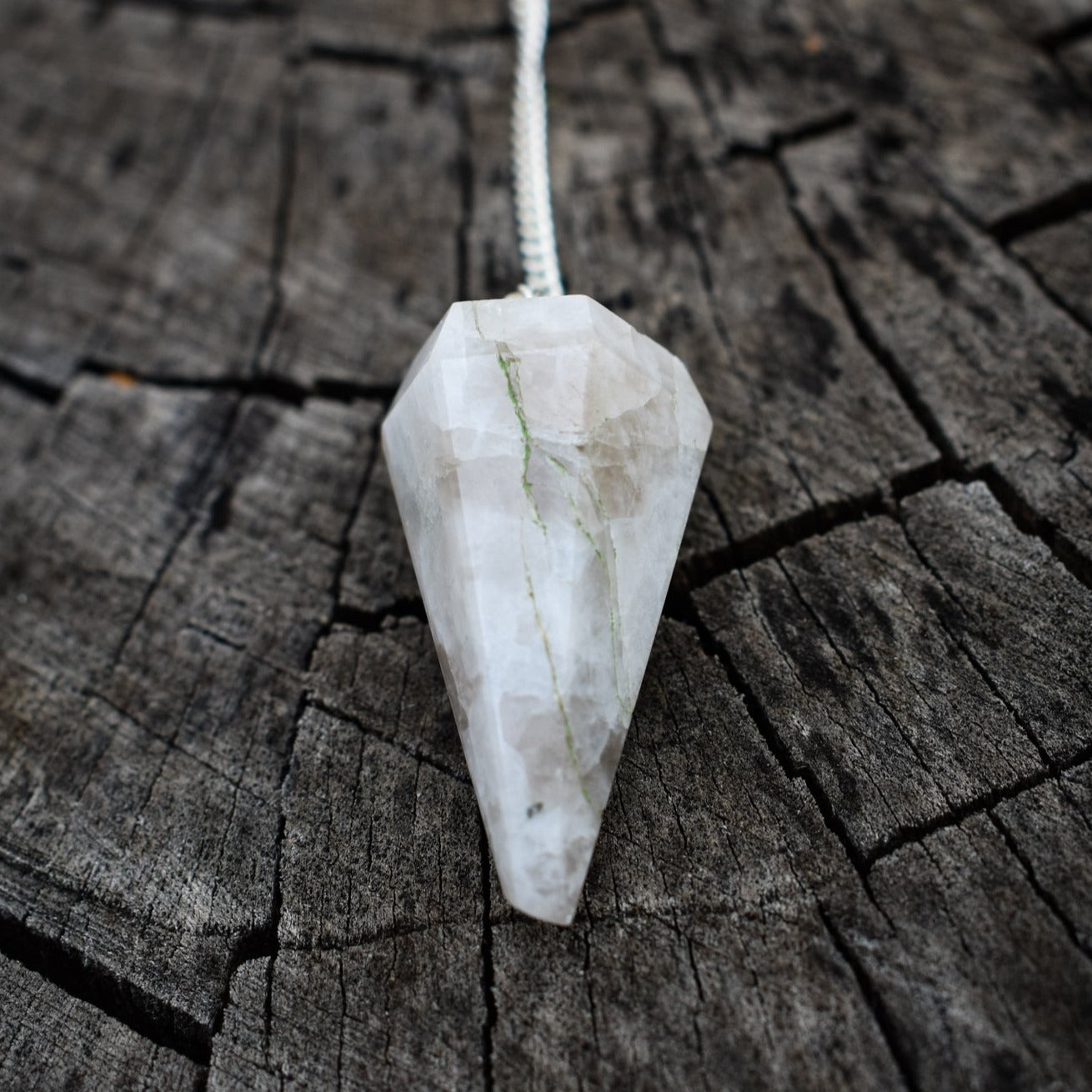 Rainbow Moonstone Gemstone Pendulum