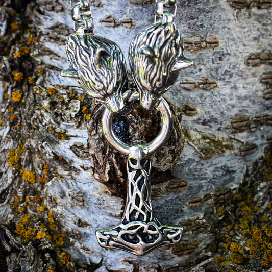 Druid Warrior Mjolnir Necklace