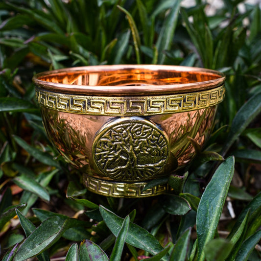 World Tree Offering Bowl - Copper