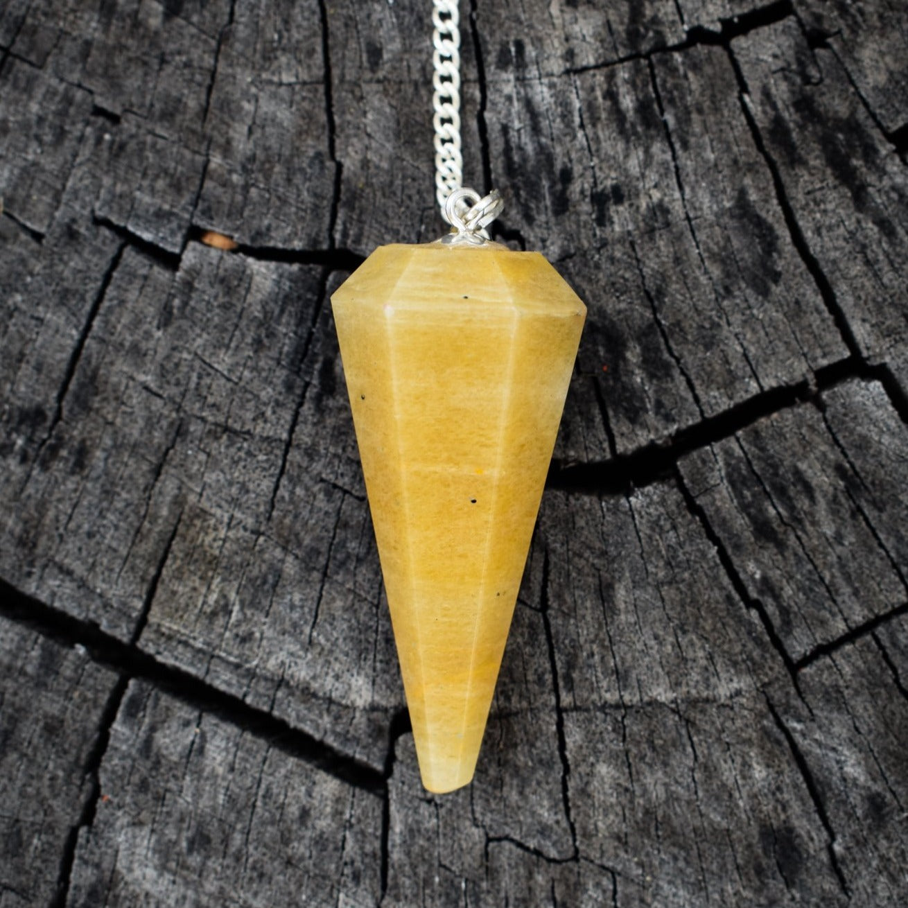 Yellow Aventurine Gemstone Pendulum