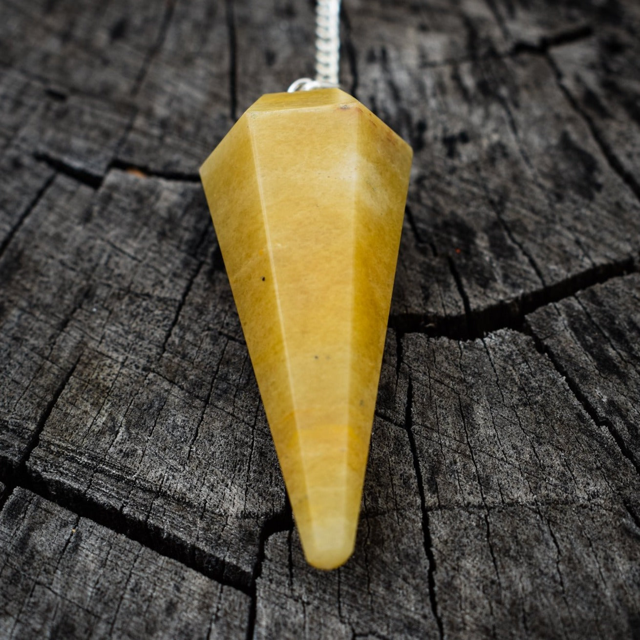 Yellow Aventurine Gemstone Pendulum